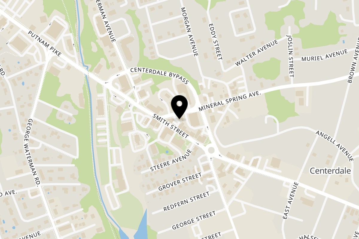 Map showing the location of Champey Pizza & Grill on 2244 Mineral Spring Ave in North Providence